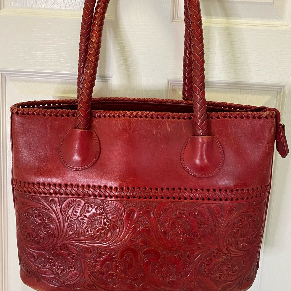 Alexandro Yeo red genuine leather purse